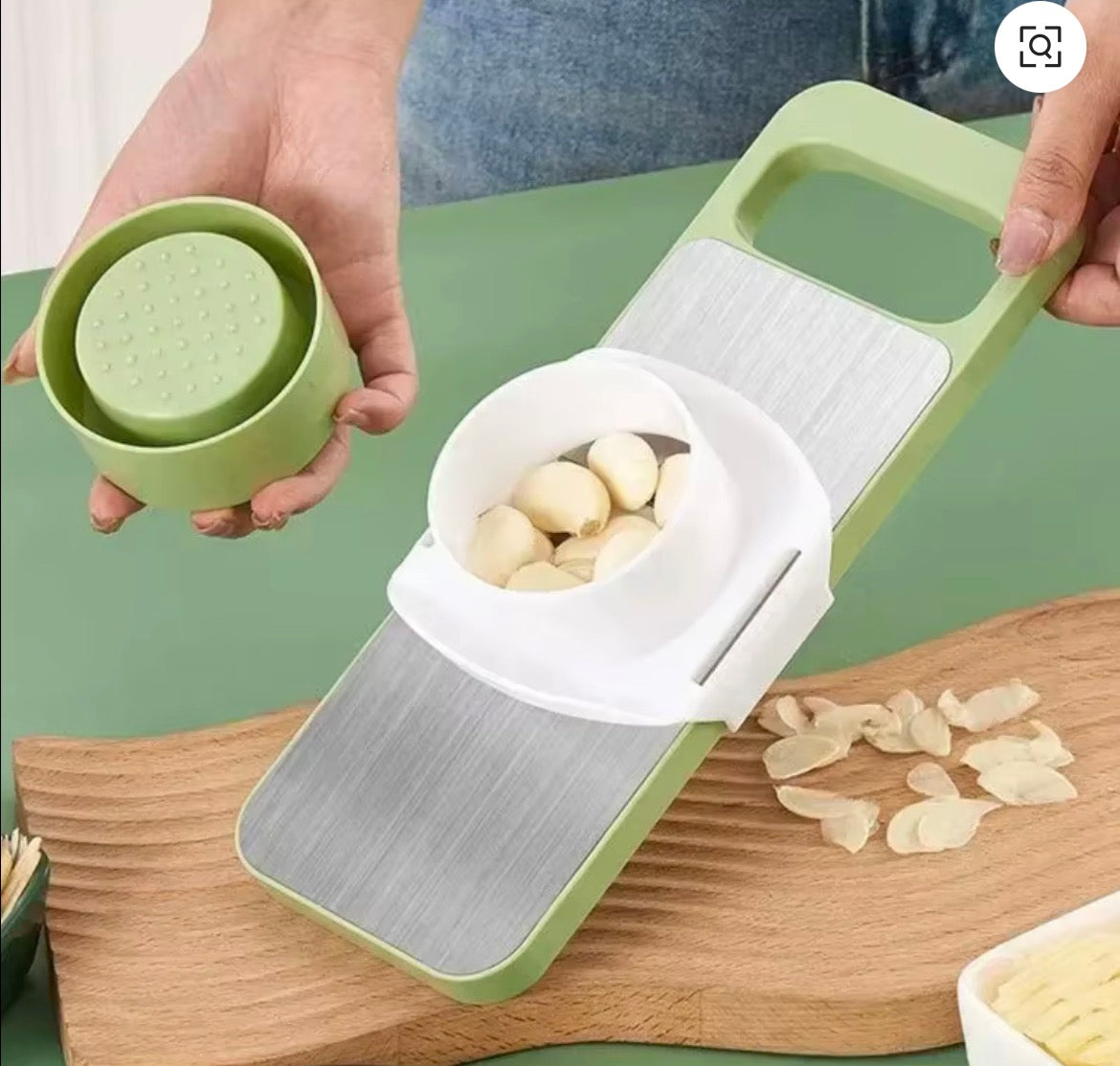 Cortador Manual de Verduras de Acero Inoxidable para Cocina, Rallador de Patatas, Ajo y Zanahorias, Utensilios para Frutas y Verduras